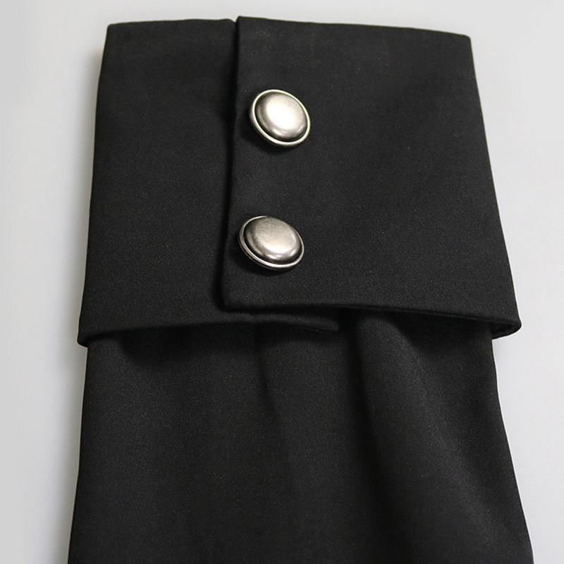 2023 Gotički kaput u britanskom stilu za žene Srednjovjekovni steampunk jednobojna haljina s nepravilnim samostojećim ovratnikom Ženska gornja odjeća za Noć vještica