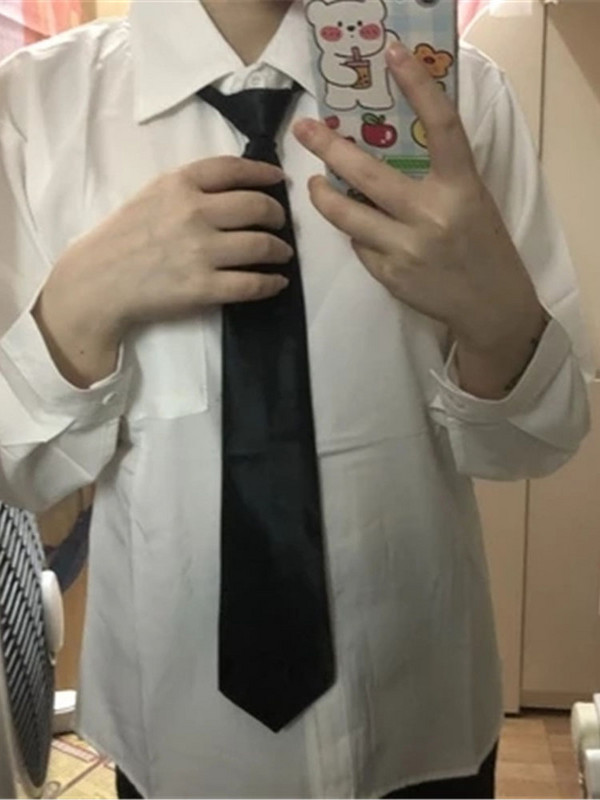 Ανοιξιάτικο πουκάμισο Γυναικείο μακρυμάνικο φαρδύ φοιτητικό πουκάμισο μπλούζα Γυναικείο λευκό μαύρο γιακά πουκάμισο πουκάμισο με μεγάλο μέγεθος Vintage τοπ