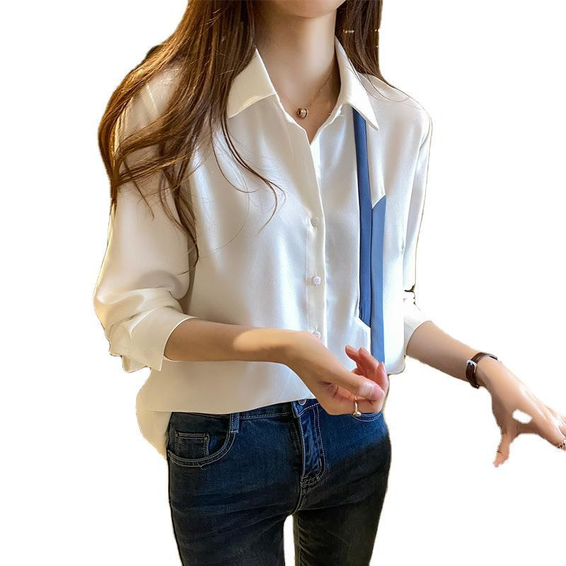 Горещи дамски топове и блузи с щампа на райе, елегантни дамски офис облекла с дълъг ръкав, ризи, тънки дамски блузи, модни 2369