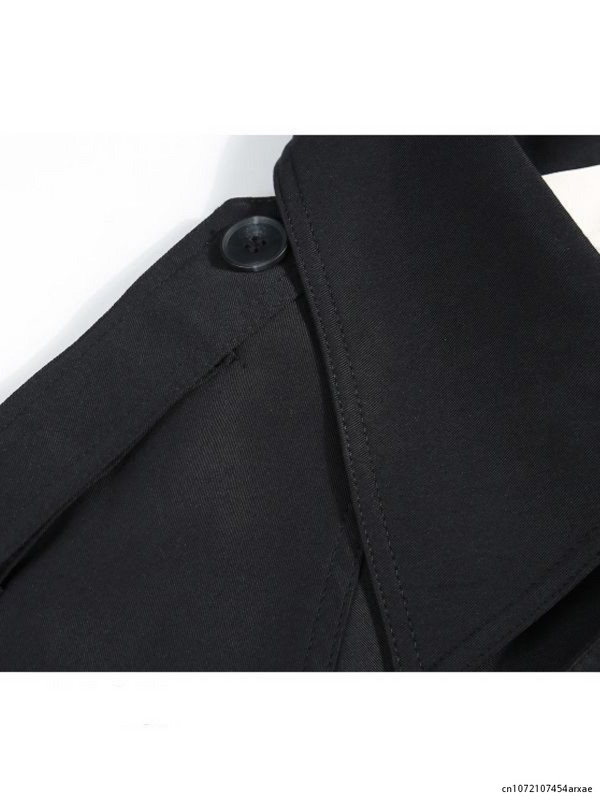 2023 Jachetă de toamnă de femeie, de modă, de stradă coreeană, îmbrăcăminte cu decolteu în V, cu mânecă lungă, cu mânecă lungă, de top lung, pentru femei, de culoare solidă, veste de trench