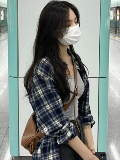 Moteriški, minimalistiniai, rudens marškiniai, tinkantys korėjietiško stiliaus pledas, patogūs senoviniai laisvalaikio prašmatnūs vienviečiai biuro drabužiai moterims