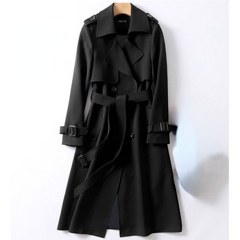 Tilorraine Hot Long Trench Coat Γυναικεία Ανοιξιάτικη και Φθινοπωρινή Μάλλινη Παλτό Αγγλίας μέχρι το γόνατο