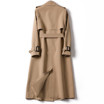 Tilorraine Hot Long Trench Coat Γυναικεία Ανοιξιάτικη και Φθινοπωρινή Μάλλινη Παλτό Αγγλίας μέχρι το γόνατο