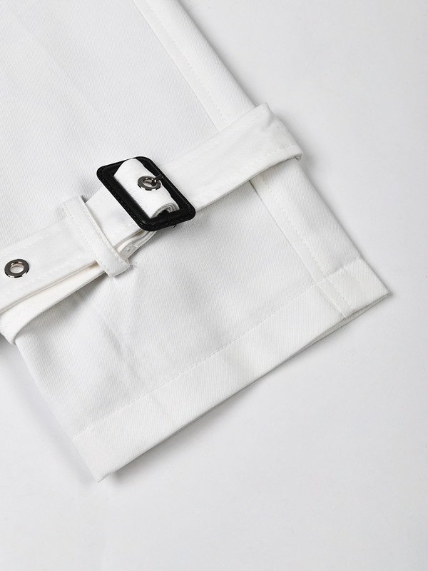 [EAM] Naiste musta värvi plokk, suur kaevikus uus rev, pikkade varrukatega, lahtiselt liibuv tuulepluus, mood kevad-sügis 2023 1DF328401