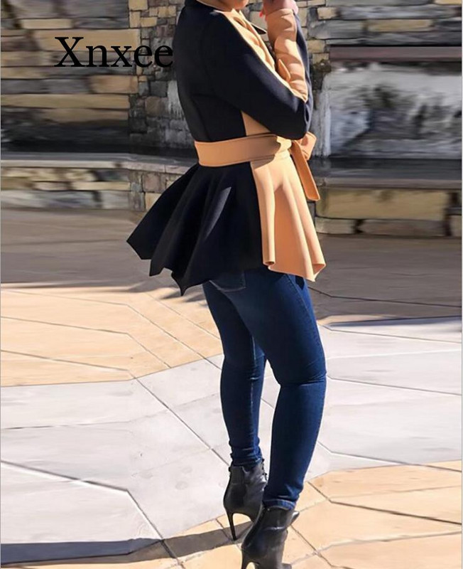 Žene Jesen Zima Gornje jakne s dvostrukim kopčanjem Otmjena radna odjeća za žene Chic Streetwear Steampunk Kaputi elegantni