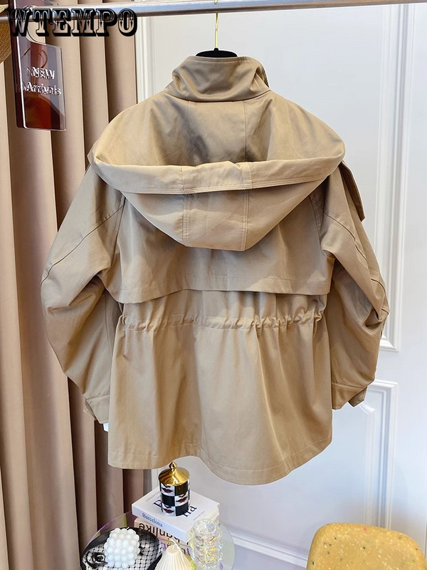 С дълги ръкави Ежедневно късо изкопано талия Парти дизайнерско яке Шикозни момичета Къси удобни модни корейски ретро топове за жени