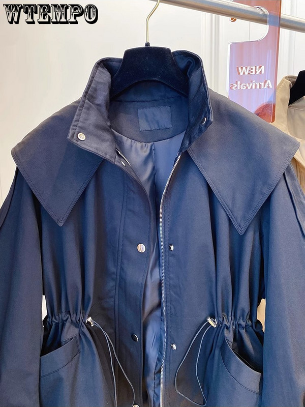 С дълги ръкави Ежедневно късо изкопано талия Парти дизайнерско яке Шикозни момичета Къси удобни модни корейски ретро топове за жени