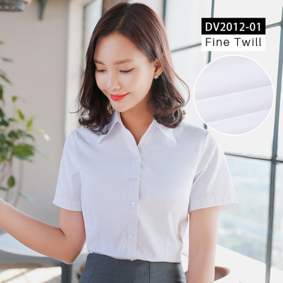 Дамски ризи с V-образно деколте и къс ръкав Дамска офис официална риза Блуза за жени Раирани/едноцветни женски социални блузи Топове Blusas