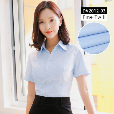 Дамски ризи с V-образно деколте и къс ръкав Дамска офис официална риза Блуза за жени Раирани/едноцветни женски социални блузи Топове Blusas