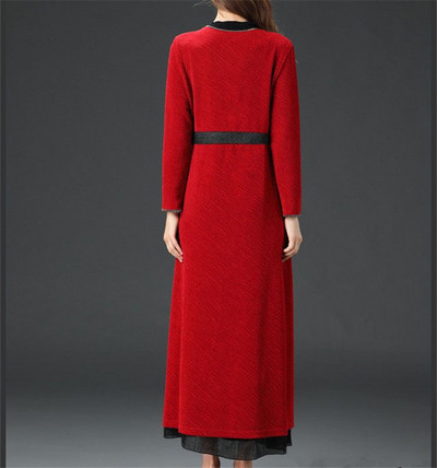 Палто с шал за жени Пролет Есен 2023 Нова дълга жилетка с голям размер Дамски тренчкот Елегантна наметка Ветровка с рокля 5XL