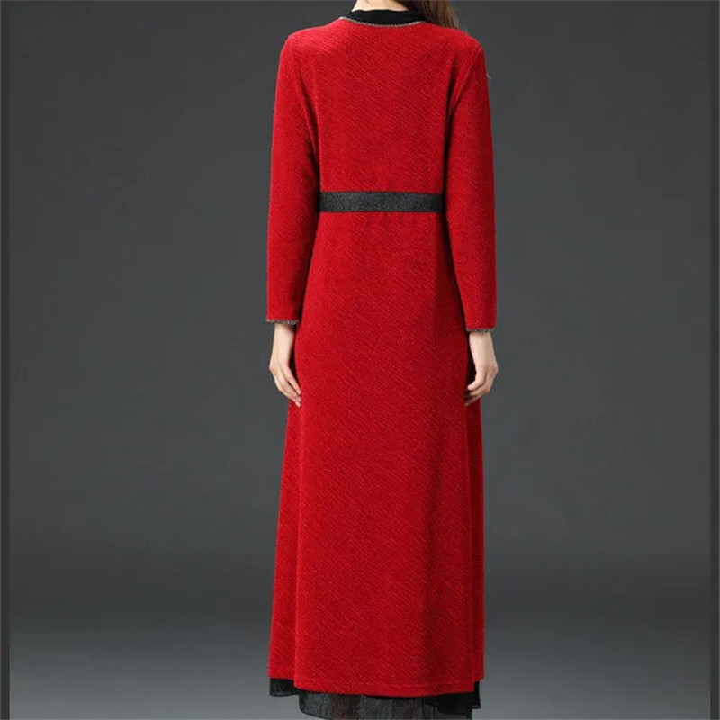 Палто с шал за жени Пролет Есен 2023 Нова дълга жилетка с голям размер Дамски тренчкот Елегантна наметка Ветровка с рокля 5XL