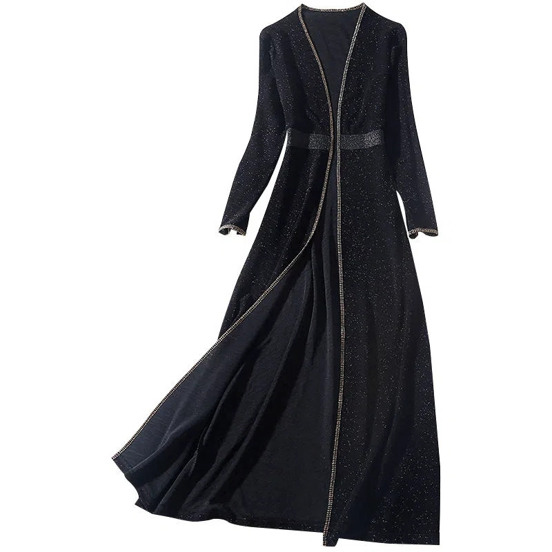 Палто с шал за жени Пролет Есен 2023 Нова дълга жилетка с голям размер Дамски тренчкот Елегантна наметка Ветровка с рокля 5XL