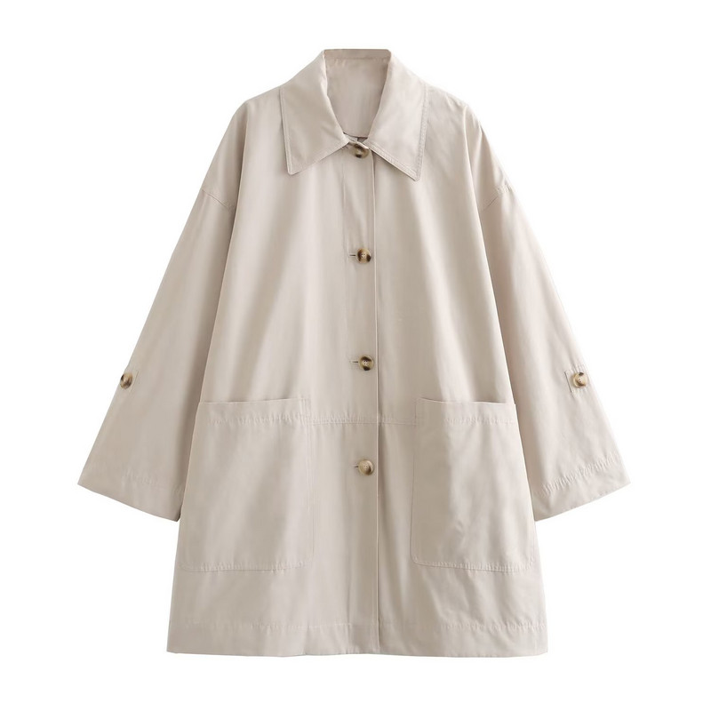 ICCLEK Traf 2023 naiste keskmise pikkusega ülisuur mantel Naiste tuulejope ja tuulejope naiste pakkumine