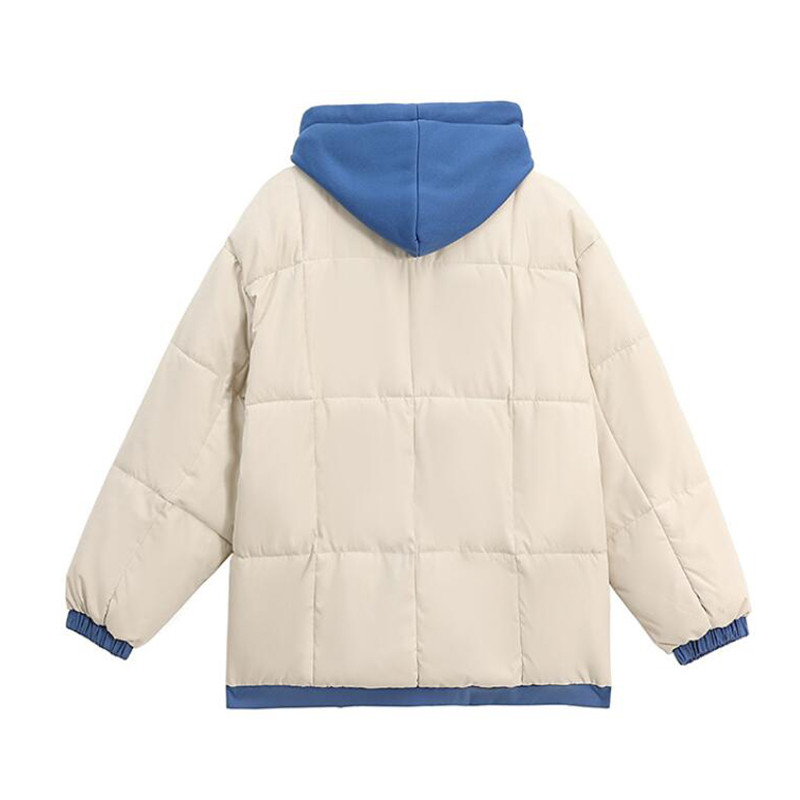 Ново зимно дамско яке с памучна подплата за 2023 г. Ежедневни парки с качулка Дамско пухено яке Свободно палто Топло връхно облекло