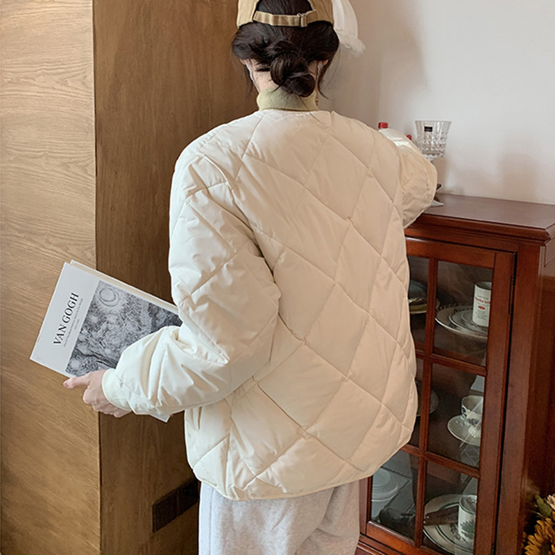 2023 Есен Зима Парки Дамско яке с памучна подплата Големи връхни дрехи с дълъг ръкав Корейски модни дрехи Ежедневно яке с пух