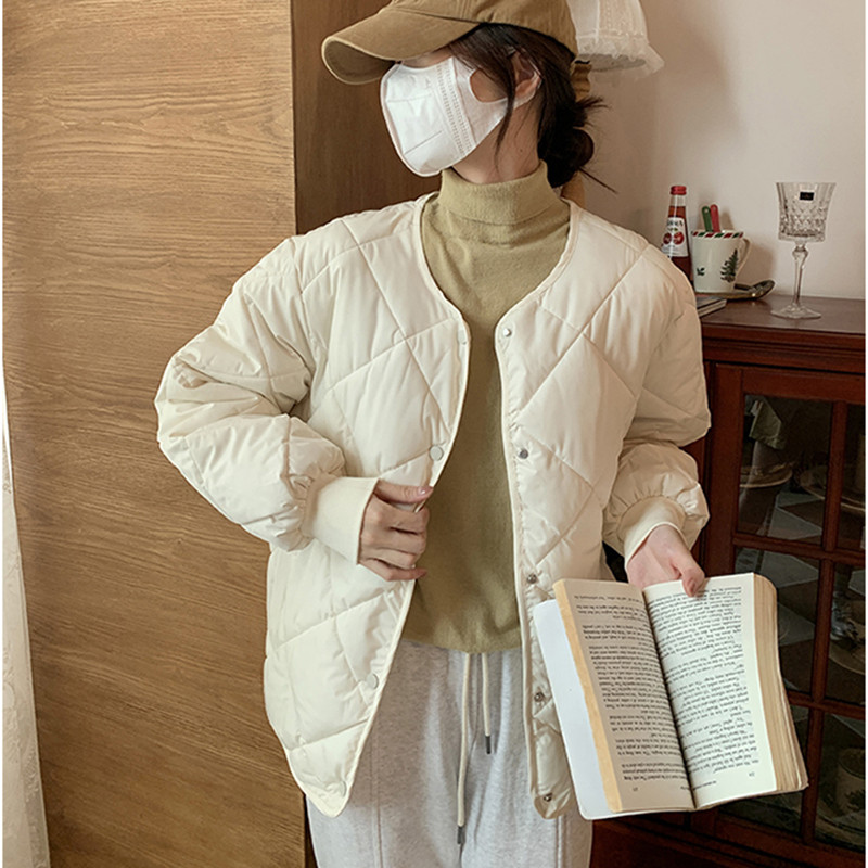 2023 Есен Зима Парки Дамско яке с памучна подплата Големи връхни дрехи с дълъг ръкав Корейски модни дрехи Ежедневно яке с пух
