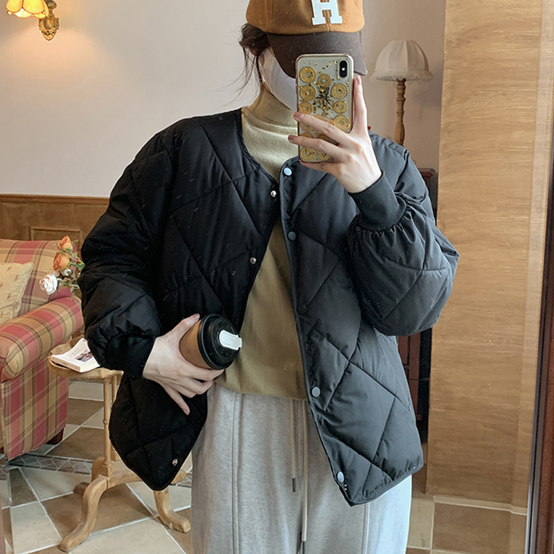 2023 Есен Зима Парки Дамско яке с памучна подплата Големи връхни дрехи с дълъг ръкав Корейски модни дрехи Ежедневно яке с пух