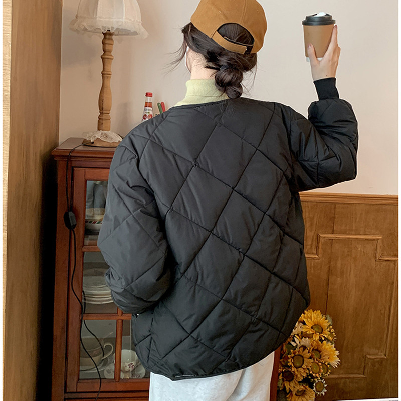 2023 Есен Зима Парки Дамско яке с памучна подплата Големи връхни дрехи с дълъг ръкав Корейски модни дрехи Ежедневно яке с пух