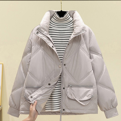 Γυναικείο κολάρο για γυναικείο πάρκα 2023 Γυναικείο μπουφάν κοντό πανωφόρι Γυναικεία ρούχα Φαρδιά βαμβακερά βαμβακερά ρούχα για παρκά