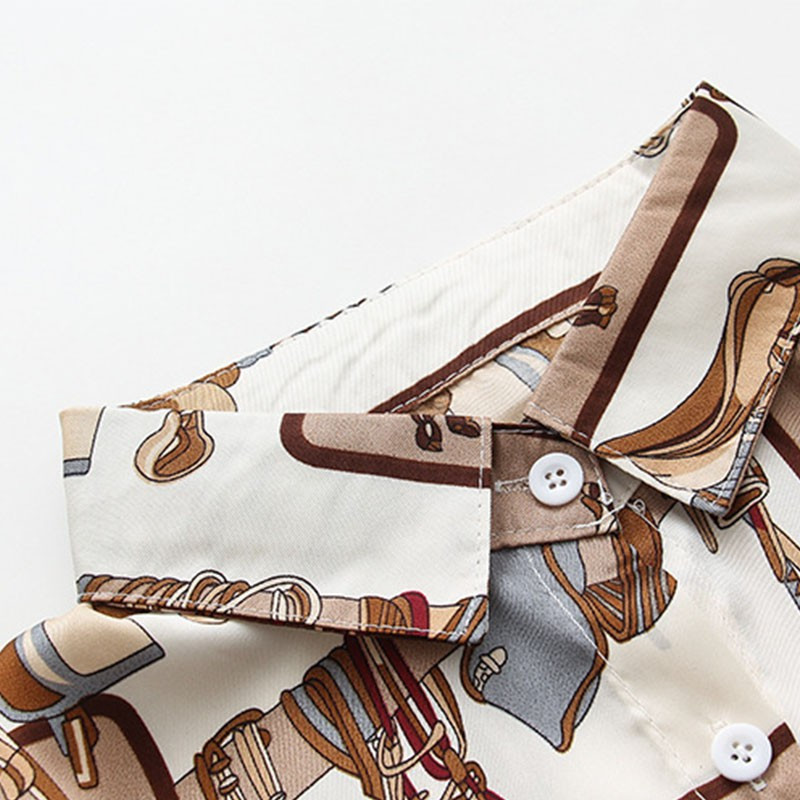 Винтидж дамски горнища, есенни кавайни блузи с дълъг ръкав, голям размер, дамски дрехи, модна памучна риза с анимационен принт