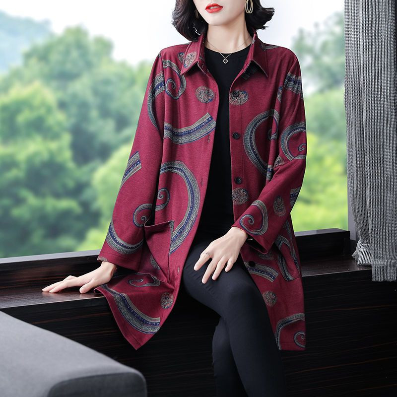 2023 Ново пролетно и есенно дамско висококласно темпераментно яке с ревери с джоб с пачуърк, свободно свободно голямо яке