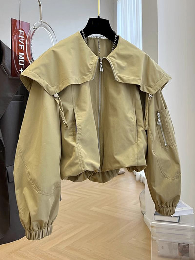 2023 Nou Y2K Vintage Windbreaker Jacket Toamna Femei Streetwear Bomber Jacket Femei Imbracaminte exterioara Imbracaminte sport supradimensionata