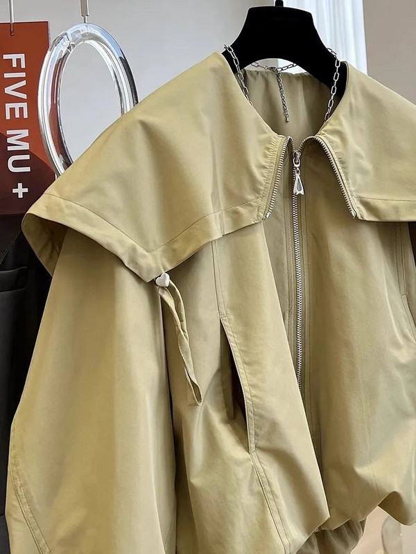 2023 Nou Y2K Vintage Windbreaker Jacket Toamna Femei Streetwear Bomber Jacket Femei Imbracaminte exterioara Imbracaminte sport supradimensionata