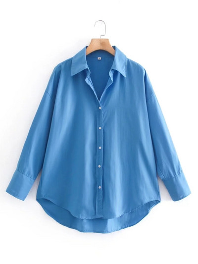 Suvine naiste toppimine kaelarihmaga kollane lahtine pluus Naiste pikkade varrukatega särk vabaaja naiste topid Blusas S8868