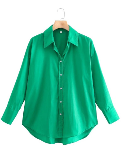 Suvine naiste toppimine kaelarihmaga kollane lahtine pluus Naiste pikkade varrukatega särk vabaaja naiste topid Blusas S8868