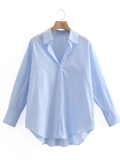 Suvine naiste toppimine kaelarihmaga kollane lahtine pluus Naiste pikkade varrukatega särk vabaaja naiste topid Blusas S8868