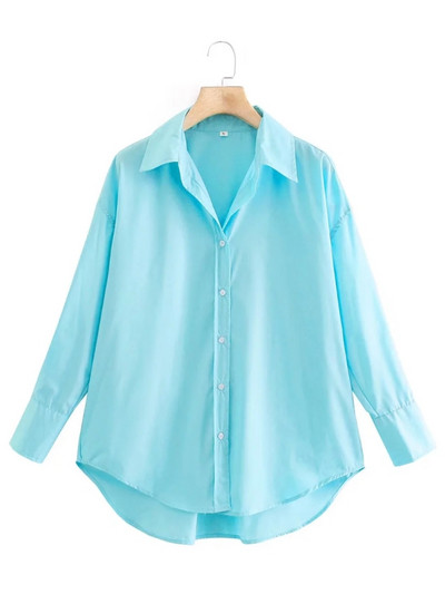 Suvine naiste toppimine kaelarihmaga kollane lahtine pluus Naiste pikkade varrukatega särk vabaaja naiste topid Blusas S8868