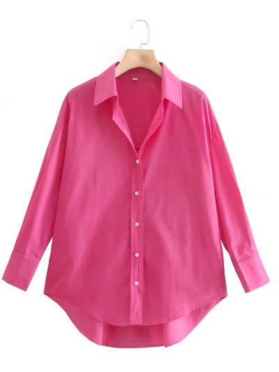 Suvine naiste toppimine kaelarihmaga kollane lahtine pluus Naiste pikkade varrukatega särk vabaaja naiste topid Blusas S8868