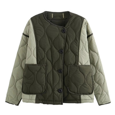 Ženske bomber jakne Parke Kaput Vintage Patchwork Outwear Majice dugih rukava Ležerni široki topli kaput Zimske ženske traf jakne