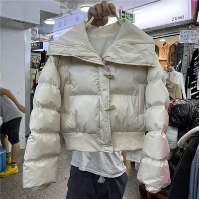 2023. aasta sügistalvine naiste parka üliõpilasrõivad, puuvillase polsterdatud jope, lühike mantel