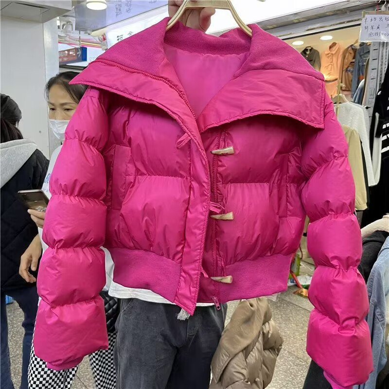 2023. aasta sügistalvine naiste parka üliõpilasrõivad, puuvillase polsterdatud jope, lühike mantel