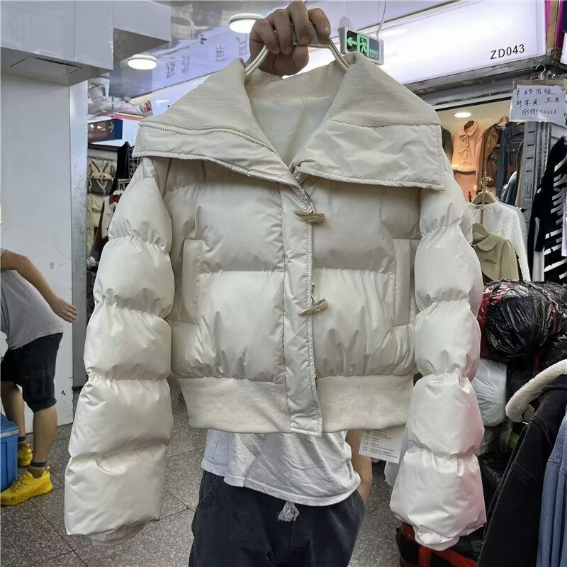 2023. aasta sügistalvine naiste parka üliõpilasrõivad, puuvillase polsterdatud jope, lühike mantel