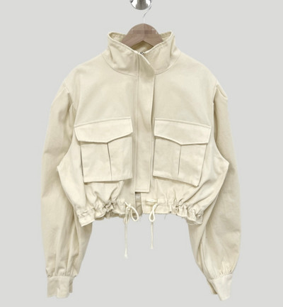 Κορεατικά κομψά ρετρό στολή Cargo Κοντό γυναικείο φθινοπωρινό στρίφωμα Φούντα σακάκι Bf στυλ μεγάλης τσέπης Γυναικεία ρούχα