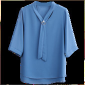 2023 Kuum uustulnuk Kevadsuvi veerandvarrukatega V šifoonist top Suures suuruses naiste riided Retro isikupära särk Enimmüüdud