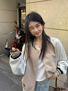 Hot girl ιαπωνικό παλτό μπέιζμπολ Γυναικεία φθινοπωρινά περιστασιακά ευέλικτα χαλαρά και απλά γυναικεία ρούχα με μονό στήθος