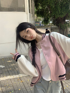 Hot girl ιαπωνικό παλτό μπέιζμπολ Γυναικεία φθινοπωρινά περιστασιακά ευέλικτα χαλαρά και απλά γυναικεία ρούχα με μονό στήθος