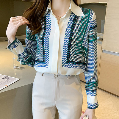 Μονόχρωμα γυναικεία πουκάμισα σε στυλ Κορέας 2023 Γυναικείες μπλούζες Άνοιξη Καλοκαίρι Μόδα πουκάμισα εκτύπωσης Mujer γυναικεία μπλούζα