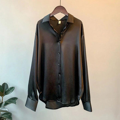 Μονόχρωμα γυναικεία πουκάμισα σε στυλ Κορέας 2023 Γυναικείες μπλούζες Άνοιξη Καλοκαίρι Μόδα πουκάμισα εκτύπωσης Mujer γυναικεία μπλούζα