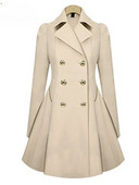 Trench φούστα Midi Trench Coat Γυναικεία ρούχα Ανοιξιάτικα Φθινοπωρινά Slim Μπουφάν Kawaii Χαριτωμένα γλυκά outfits Μακριά παλτό Μακρυμάνικα μπλουζάκια