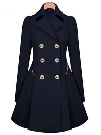 Trench φούστα Midi Trench Coat Γυναικεία ρούχα Ανοιξιάτικα Φθινοπωρινά Slim Μπουφάν Kawaii Χαριτωμένα γλυκά outfits Μακριά παλτό Μακρυμάνικα μπλουζάκια