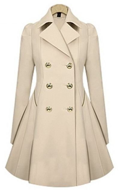 Trench φούστα Midi Trench Coat Γυναικεία ρούχα Ανοιξιάτικα Φθινοπωρινά Slim Μπουφάν Kawaii Χαριτωμένα γλυκά outfits Μακριά παλτό Μακρυμάνικα μπλουζάκια