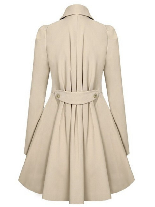 Trench φούστα Midi Trench Coat Γυναικεία ρούχα Ανοιξιάτικα Φθινοπωρινά Slim Μπουφάν Kawaii Χαριτωμένα γλυκά outfits Μακριά παλτό Μακρυμάνικα μπλουζάκια