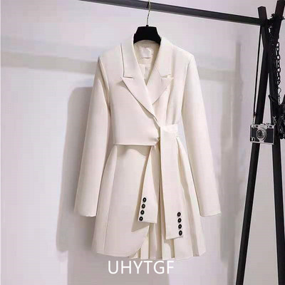 UHYTGF kevadsügise bleiserid, naiste jakk, 2023, moodne revöörihmaga tuulepluus, naiste temperament, naiste suur mantel 2073