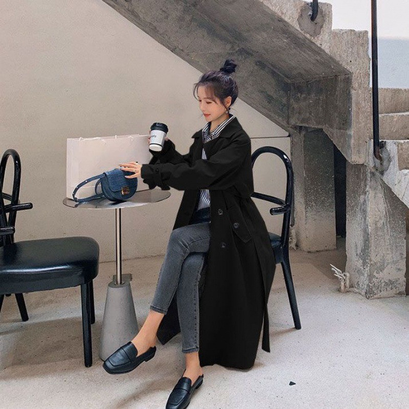 SuperAen ženski modni dugi kaput za proljeće i jesen 2023., novi korejski dizajn, kaput za uredske dame