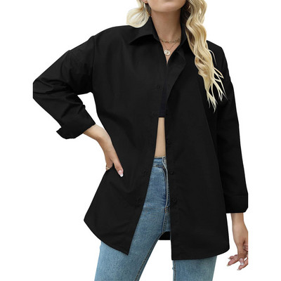 Mood pikkade varrukatega naise särk Vabaaja särk Naine Elegantne pluus naine Naiste riided