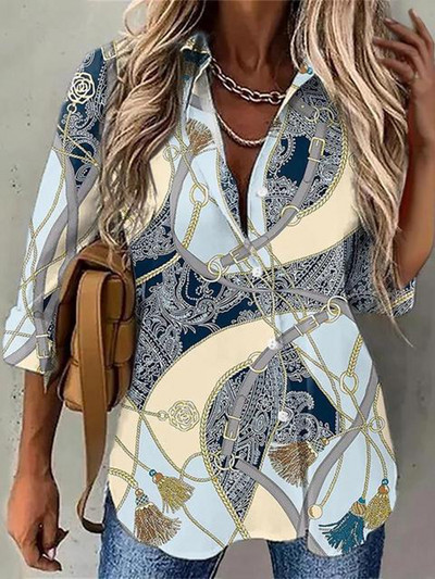 Mood pikkade varrukatega naise särk Vabaaja särk Naine Elegantne pluus naine Naiste riided